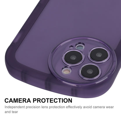 For iPhone 15 Plus ENKAY Hat-Prince Translucent Matte TPU Shockproof Phone Case(Purple) - iPhone 15 Plus Cases by ENKAY | Online Shopping UK | buy2fix