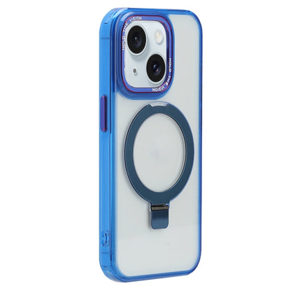 For iPhone 15 Plus Starlink Stand Clear Magsafe Phone Case(Blue) - iPhone 15 Plus Cases by buy2fix | Online Shopping UK | buy2fix