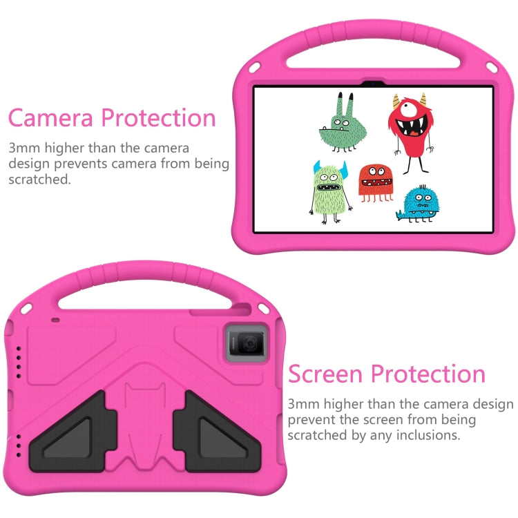 For Blackview Tab 11 WiFi 2023 / SE / 2021 EVA Shockproof Tablet Case with Holder(Rose Red) - Others by buy2fix | Online Shopping UK | buy2fix