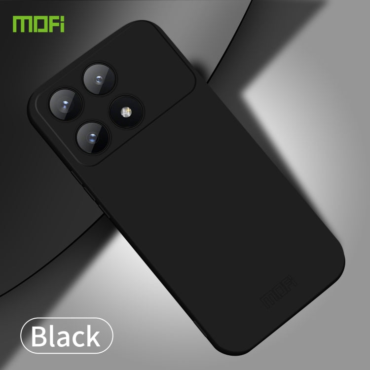 For Xiaomi Redmi K70E MOFI Qin Series Skin Feel All-inclusive PC Phone Case(Black) - K70E Cases by MOFI | Online Shopping UK | buy2fix