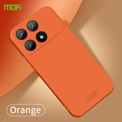 For Xiaomi Redmi K70E MOFI Qin Series Skin Feel All-inclusive PC Phone Case(Orange) - K70E Cases by MOFI | Online Shopping UK | buy2fix