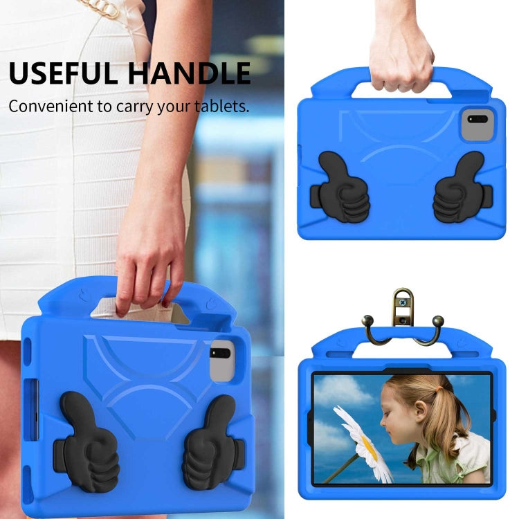 For Samsung Galaxy TAB S9 11 X710 2023 Thumb Bracket EVA Shockproof Tablet Case(Blue) - Galaxy Tab S9 Cases by buy2fix | Online Shopping UK | buy2fix