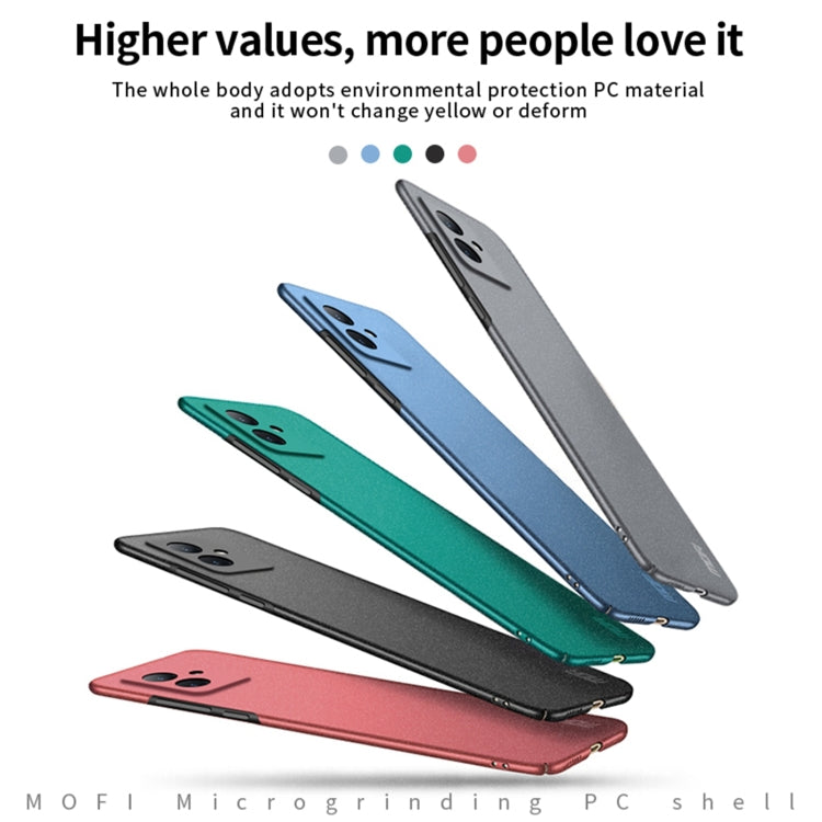 For Honor 100 MOFI Fandun Series Frosted PC Ultra-thin All-inclusive Phone Case(Blue) - Honor Cases by MOFI | Online Shopping UK | buy2fix