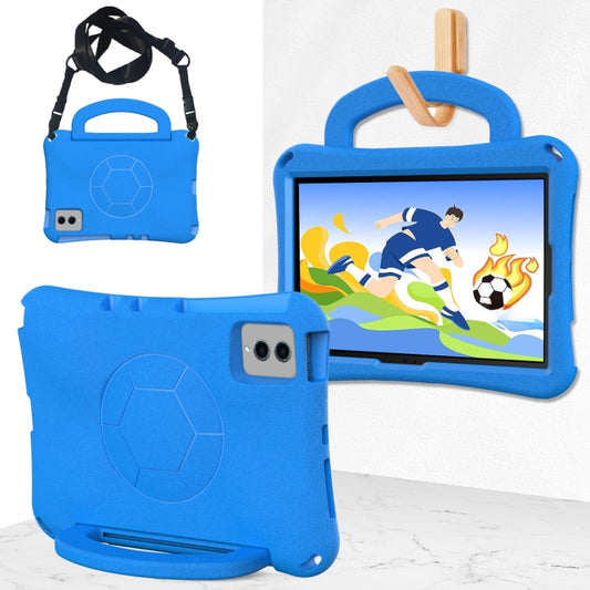 For Samsung Galaxy Tab S8 11 X700N 2022 Handle Football Shaped EVA Shockproof Tablet Case(Blue) - Galaxy Tab S8 Cases by buy2fix | Online Shopping UK | buy2fix