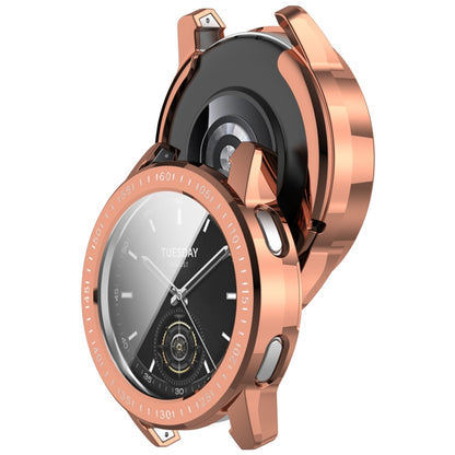 For Xiaomi Watch S3 Full Package TPU Electroplated Watch Protective Case(Rose Gold) - Watch Cases by buy2fix | Online Shopping UK | buy2fix