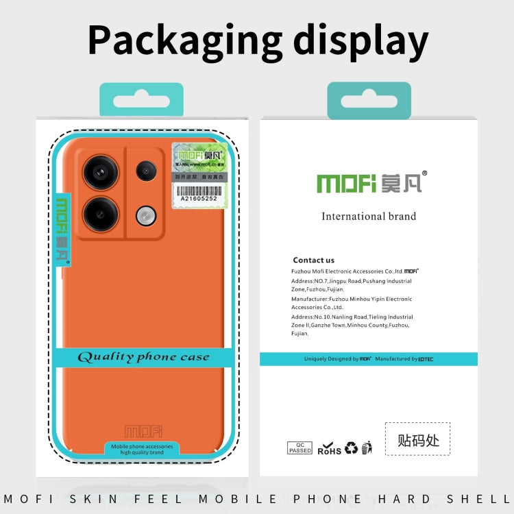 For Meizu 21 MOFI Qin Series Skin Feel All-inclusive PC Phone Case(Orange) - Meizu by MOFI | Online Shopping UK | buy2fix