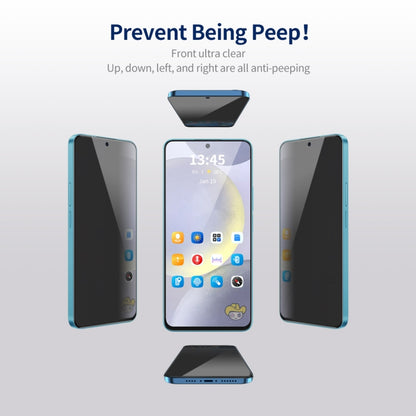 For Samsung Galaxy S23+ 5G 2pcs ENKAY Hat-Prince 360 Degree Anti-peeping Privacy Full Screen Tempered Glass Film - Galaxy S23+ 5G Tempered Glass by ENKAY | Online Shopping UK | buy2fix
