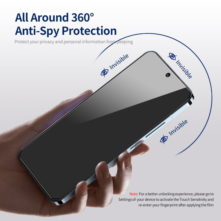 For iPhone 15 Pro 2pcs ENKAY Hat-Prince 360 Degree Anti-peeping Privacy Full Screen Tempered Glass Film - iPhone 15 Pro Tempered Glass by ENKAY | Online Shopping UK | buy2fix