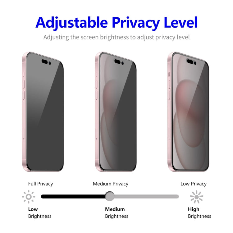 For iPhone 14 Pro Max ENKAY Easy Install Anti-peeping Privacy Full Screen Tempered Glass Film - iPhone 14 Pro Max Tempered Glass by ENKAY | Online Shopping UK | buy2fix