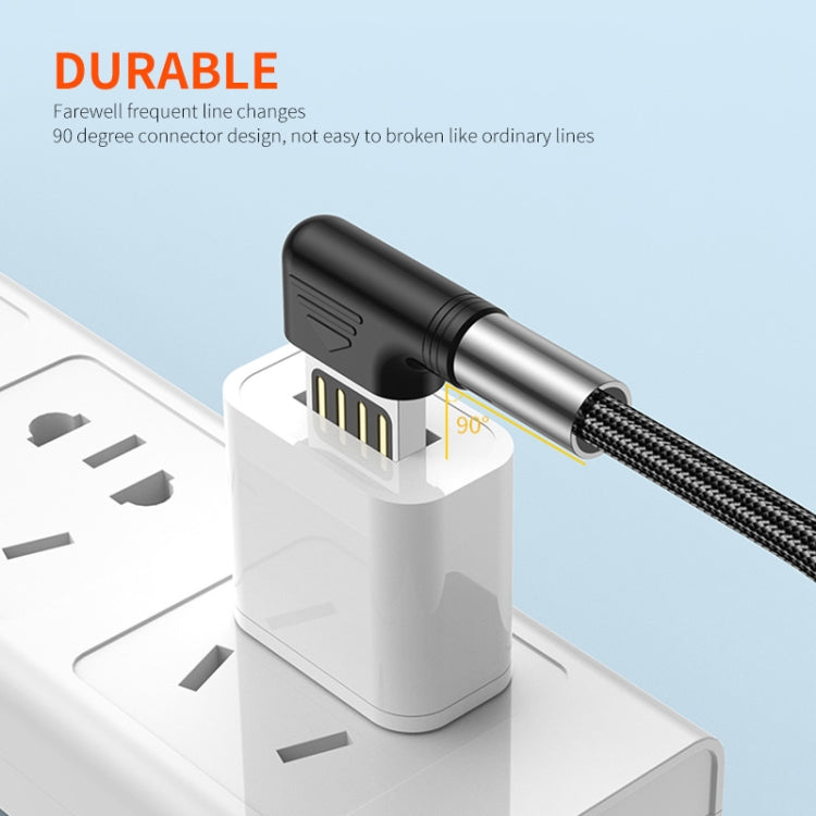 ENKAY 3A Elbow Reversible USB to Elbow Type-C Fast Charging Data Cable, Length:2m - USB-C & Type-C Cable by ENKAY | Online Shopping UK | buy2fix