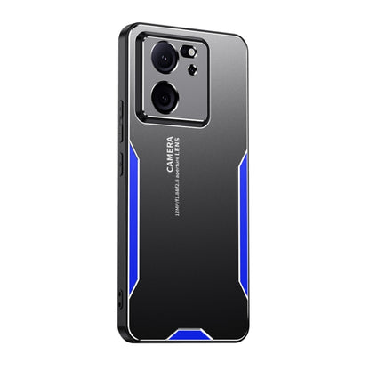 For Xiaomi Redmi K60 Ultra Blade Series TPU Hybrid Metal Phone Case(Blue) - Redmi K60 Ultra Cases by buy2fix | Online Shopping UK | buy2fix