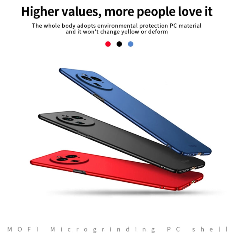 For OPPO Find X6 MOFI Micro-Frosted PC Ultra-thin Hard Phone Case(Red) - OPPO Cases by MOFI | Online Shopping UK | buy2fix