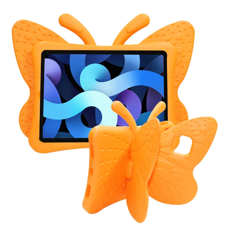 For iPad Air 11 2024 Butterfly Bracket Kids EVA Shockproof Tablet Case(Orange) - iPad Air 11 2024 Cases by buy2fix | Online Shopping UK | buy2fix