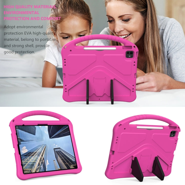 For iPad Pro 13 2024 EVA Shockproof Tablet Case with Holder(RoseRed) - iPad Pro 13 2024 Cases by buy2fix | Online Shopping UK | buy2fix