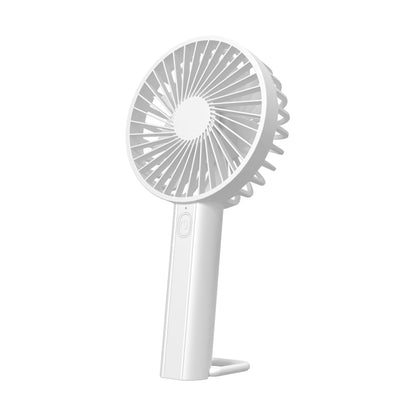 F35 With Hanging Hole Rechargeable Cooling Fan Powerful Handheld Fan 1200mAh Desk Fan(White) - Electric Fans by buy2fix | Online Shopping UK | buy2fix