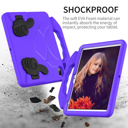 For iPad Air 11 2024 Children EVA Shockproof Tablet Case with Thumb Bracket(Purple) - iPad Air 11 2024 Cases by buy2fix | Online Shopping UK | buy2fix