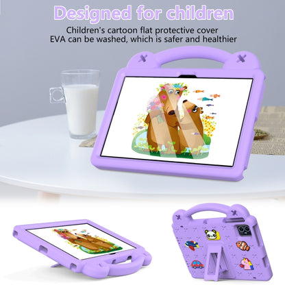 For Walmart ONN 10.1 Gen4 2024 Handle Kickstand Children EVA Shockproof Tablet Case(Light Purple) - Others by buy2fix | Online Shopping UK | buy2fix