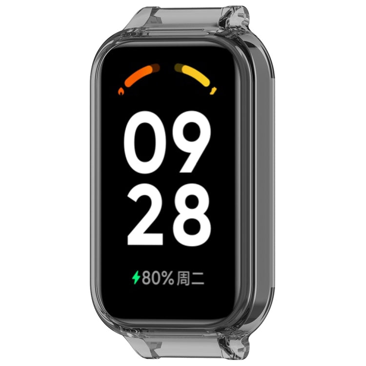 For Redmi Band 2 Half Pack PC Watch Protective Case(Transparent Black) - Watch Cases by buy2fix | Online Shopping UK | buy2fix