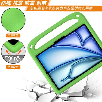 For iPad Air 11 / Pro 11 2024 Handle EVA Shockproof Tablet Case with Holder(Green) - iPad Air 11 2024 Cases by buy2fix | Online Shopping UK | buy2fix