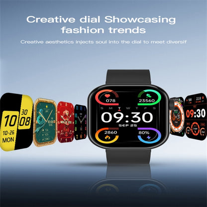 N18 2.01 inch Color Screen Smart Watch,Support Bluetooth Call / Health Monitoring(Black) - Smart Watches by buy2fix | Online Shopping UK | buy2fix