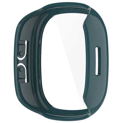 For Fitbit Ace LTE  PC + Tempered Glass Film Integrated Watch Protective Case(Pine Green) - Watch Cases by buy2fix | Online Shopping UK | buy2fix