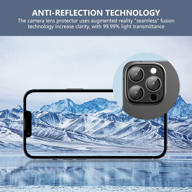 For iPhone 16 / 16 Plus ENKAY Anti-reflection Camera Lens Aluminium Alloy Tempered Glass Film(Green) - iPhone 16 Plus Tempered Glass by ENKAY | Online Shopping UK | buy2fix