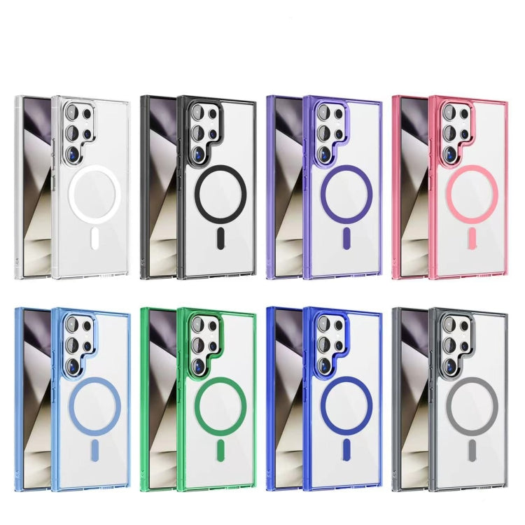 For Samsung Galaxy S24+ 5G Ice Color Magnetic Series TPU Hybrid Acrylic Magsafe Phone Case(Transparent) - Galaxy S24+ 5G Cases by buy2fix | Online Shopping UK | buy2fix