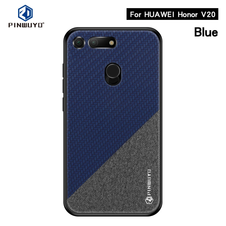 PINWUYO Honors Series Shockproof PC + TPU Protective Case for Huawei Honor V20 / View 20(Blue) - Honor Cases by PINWUYO | Online Shopping UK | buy2fix