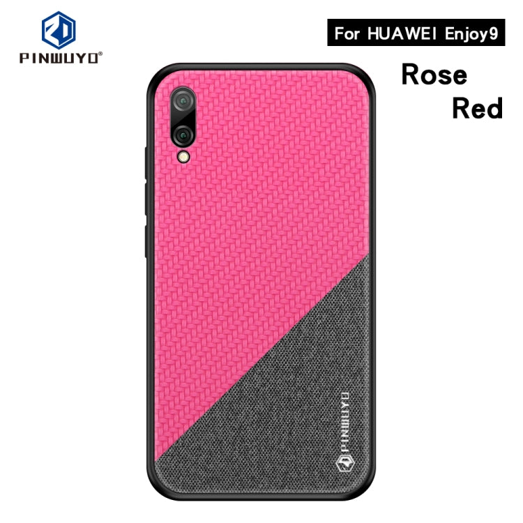 PINWUYO Honors Series Shockproof PC + TPU Protective Case for Huawei Enjoy 9 (Global Official Version) / Y7 Pro 2019(Red) - Huawei Cases by PINWUYO | Online Shopping UK | buy2fix
