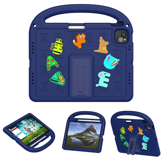 For iPad Pro 11 2024 Cartoon Sparrow EVA Shockproof Tablet Case(Navy Blue) - iPad Pro 11 2024 Cases by buy2fix | Online Shopping UK | buy2fix