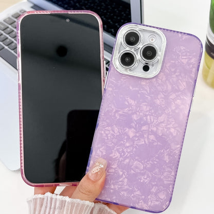 For iPhone 16 Pro Max Plating Glitter Texture TPU Phone Case with Lens Film(White Water Ripples) - iPhone 16 Pro Max Cases by buy2fix | Online Shopping UK | buy2fix