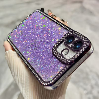 For iPhone 16 Pro Diamond Glitter Sequins TPU Phone Case(Silver) - iPhone 16 Pro Cases by buy2fix | Online Shopping UK | buy2fix