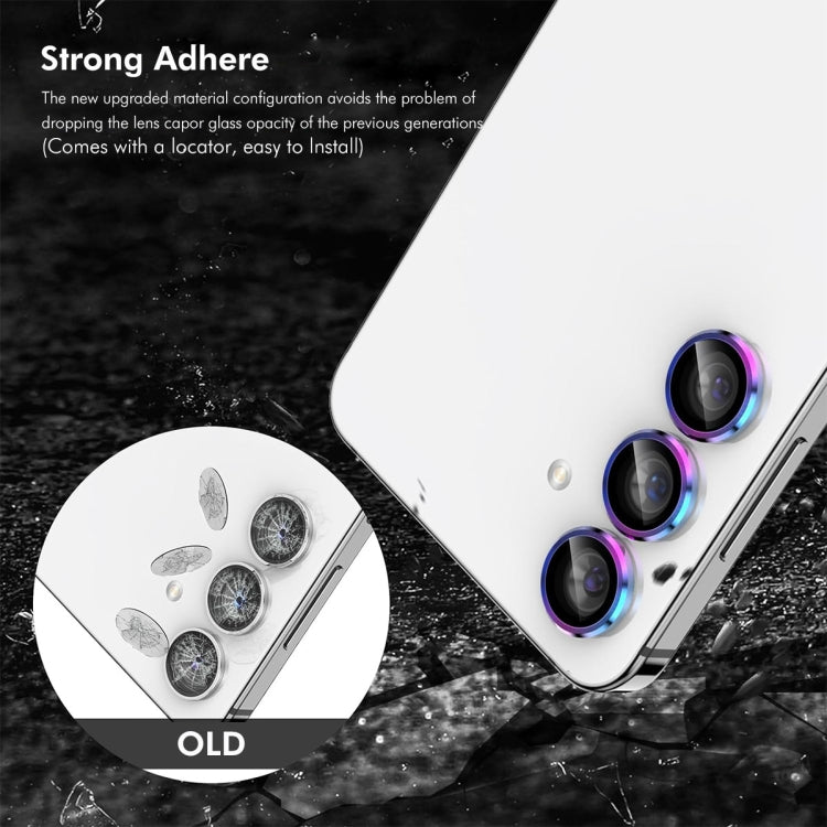 For OPPO Reno12 Global ENKAY Hat-Prince 9H Rear Camera Lens Aluminium Alloy Tempered Glass Film(Black) - Reno12 Tempered Glass by ENKAY | Online Shopping UK | buy2fix