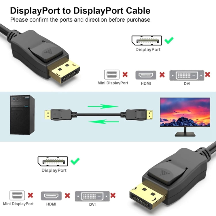 4K DisplayPort to DisplayPort 6 Feet Cable For Lenovo, Dell, HP, ASUS More -  by buy2fix | Online Shopping UK | buy2fix