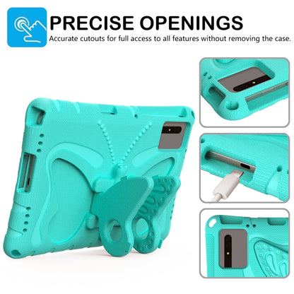 For Lenovo Tab M11 / Xiaoxin Pad 11 2024 Butterfly Bracket EVA Shockproof Tablet Case(Mint Green) - Lenovo by buy2fix | Online Shopping UK | buy2fix