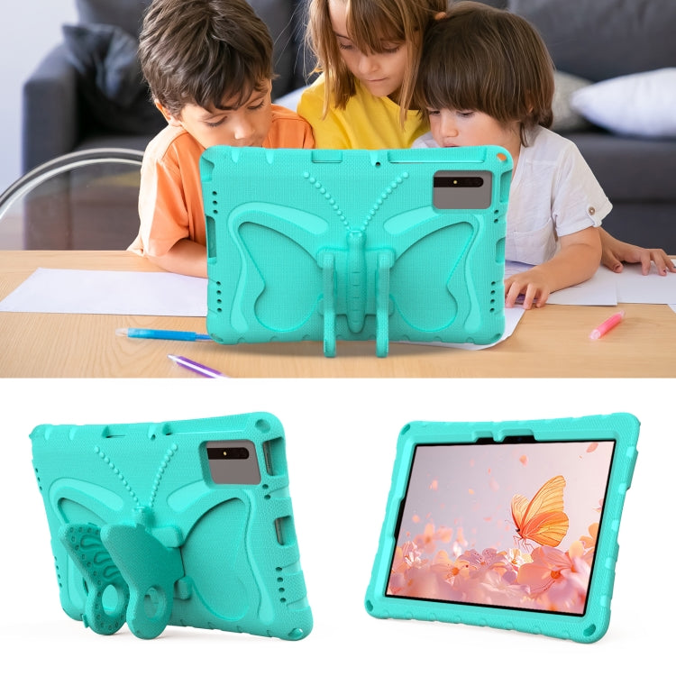 For Lenovo Tab M11 / Xiaoxin Pad 11 2024 Butterfly Bracket EVA Shockproof Tablet Case(Mint Green) - Lenovo by buy2fix | Online Shopping UK | buy2fix