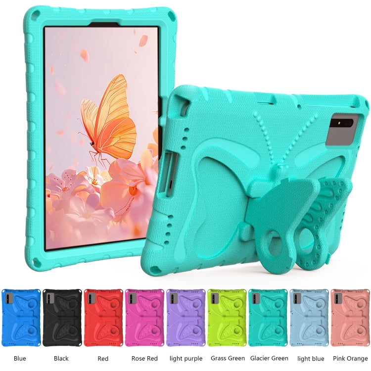 For Lenovo Tab M11 / Xiaoxin Pad 11 2024 Butterfly Bracket EVA Shockproof Tablet Case(Mint Green) - Lenovo by buy2fix | Online Shopping UK | buy2fix