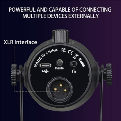 MV7 Monitoring Cardioid Dynamic Live Broadcast Microphone With Desktop Bracket - Microphone by buy2fix | Online Shopping UK | buy2fix