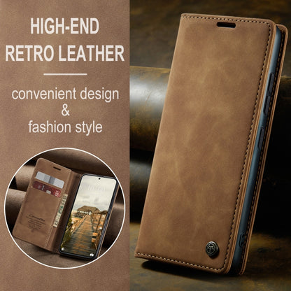 For Xiaomi 14T Pro CaseMe 013 Multifunctional Horizontal Flip Leather Phone Case(Brown) - 14T Pro Cases by CaseMe | Online Shopping UK | buy2fix