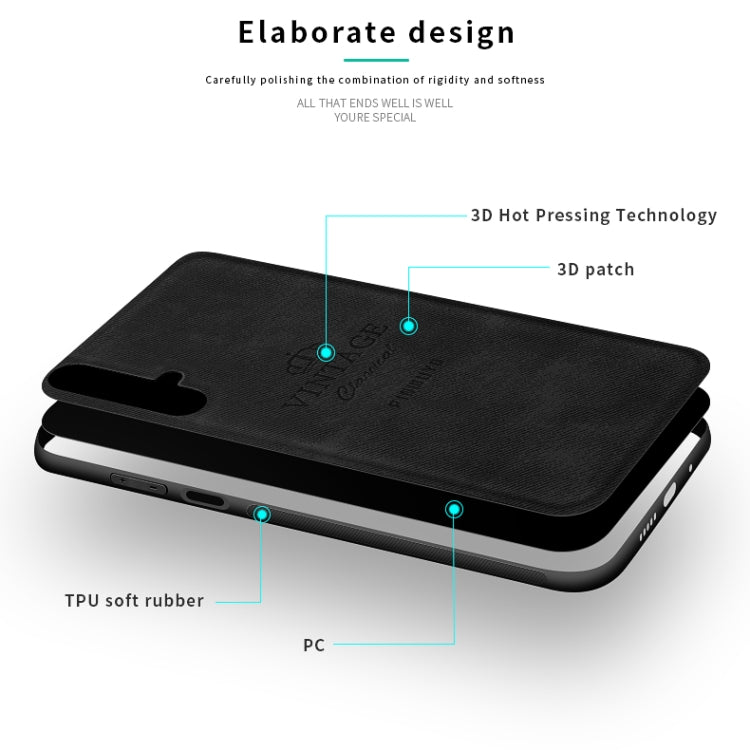 PINWUYO Shockproof Waterproof Full Coverage PC + TPU + Skin Protective Case for Huawei Honor 20(Gray) - Honor Cases by PINWUYO | Online Shopping UK | buy2fix