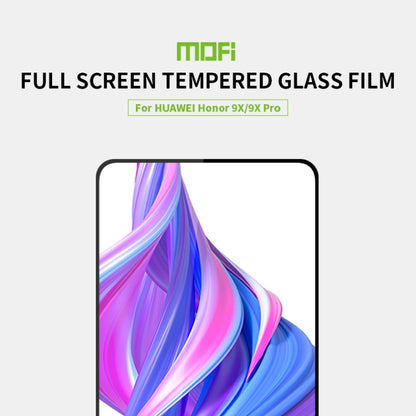 MOFI 9H 2.5D Full Screen Tempered Glass Film for Huawei Honor 9X / Honor 9X Pro(Black) -  by MOFI | Online Shopping UK | buy2fix