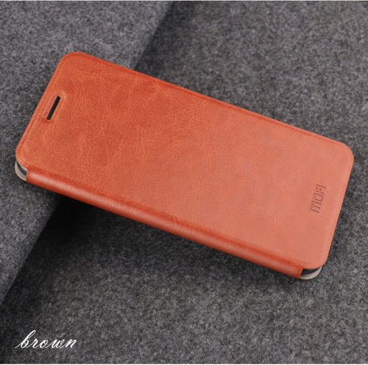 MOFI Rui Series Classical Leather Flip Leather Case With Bracket Embedded Steel Plate All-inclusive for Xiaomi Mi CC9e / A3(Brown) - Xiaomi Cases by MOFI | Online Shopping UK | buy2fix