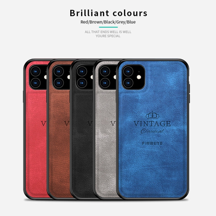 For iPhone 11 PINWUYO Shockproof Waterproof Full Coverage PC + TPU + Skin Protective Case (Blue) - iPhone 11 Cases by PINWUYO | Online Shopping UK | buy2fix