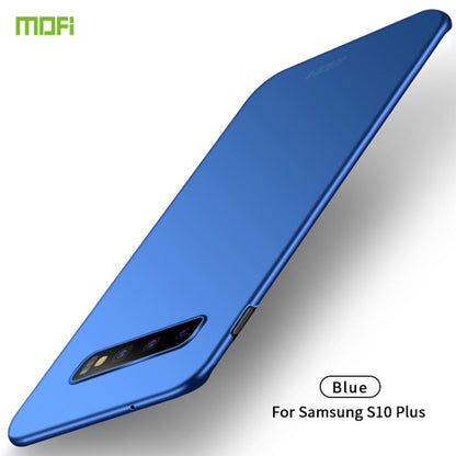 For Galaxy S10+ MOFI Frosted PC Ultra-thin Hard Case(Blue) - Galaxy Phone Cases by MOFI | Online Shopping UK | buy2fix