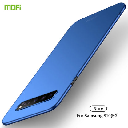 For Galaxy S10 5G MOFI Frosted PC Ultra-thin Hard Case(Blue) - Galaxy Phone Cases by MOFI | Online Shopping UK | buy2fix