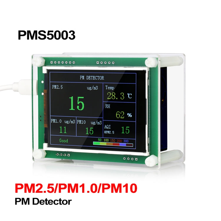 PMS5003  Car PM2.5 Detector Tester Meter Air Quality Monitor Home Car Office Outdoors Gas Thermometer Analysis - Indoor Thermometer by buy2fix | Online Shopping UK | buy2fix