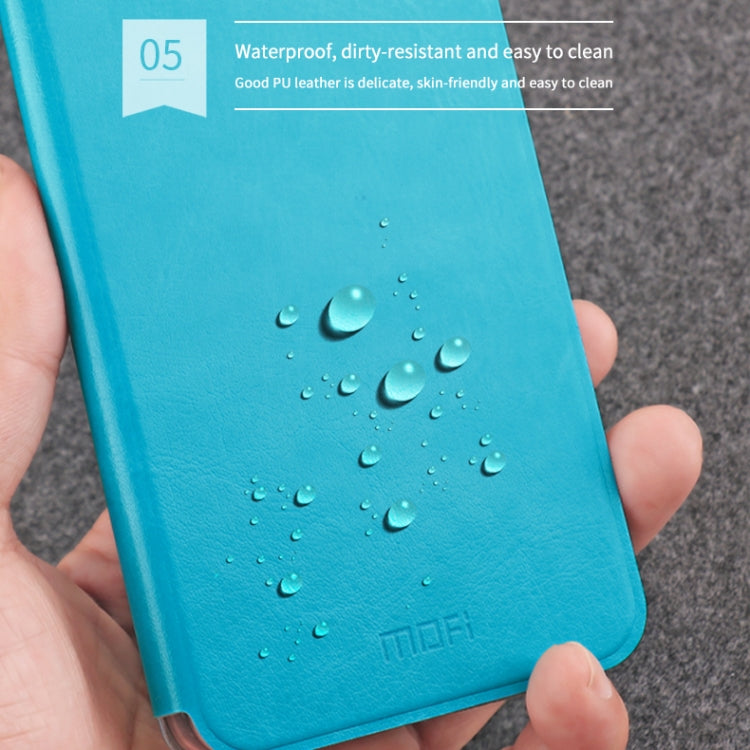 For Xiaomi  Mi 9 Pro MOFI Rui Series Classical Leather Flip Leather Case With Bracket Embedded Steel Plate All-inclusive(Blue) - Xiaomi Cases by MOFI | Online Shopping UK | buy2fix