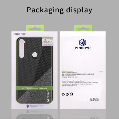 For Xiaomi RedMi Note8T PINWUYO Rong Series  Shockproof PC + TPU+ Chemical Fiber Cloth Protective Cover(Black) - Xiaomi Cases by PINWUYO | Online Shopping UK | buy2fix