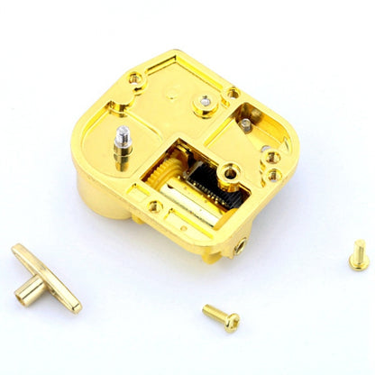 Eight-tone Gold-plated Bar Repair Parts DIY Sky City Paperback Music Box(Love Story) - Music Box by buy2fix | Online Shopping UK | buy2fix