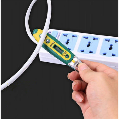 High Precision Electrical Tester Pen Screwdriver 220V AC DC Outlet Circuit Voltage Detector Test Pen with Night Vision, Specification:Digital Display Pen (Card) - Voltage Detector by buy2fix | Online Shopping UK | buy2fix